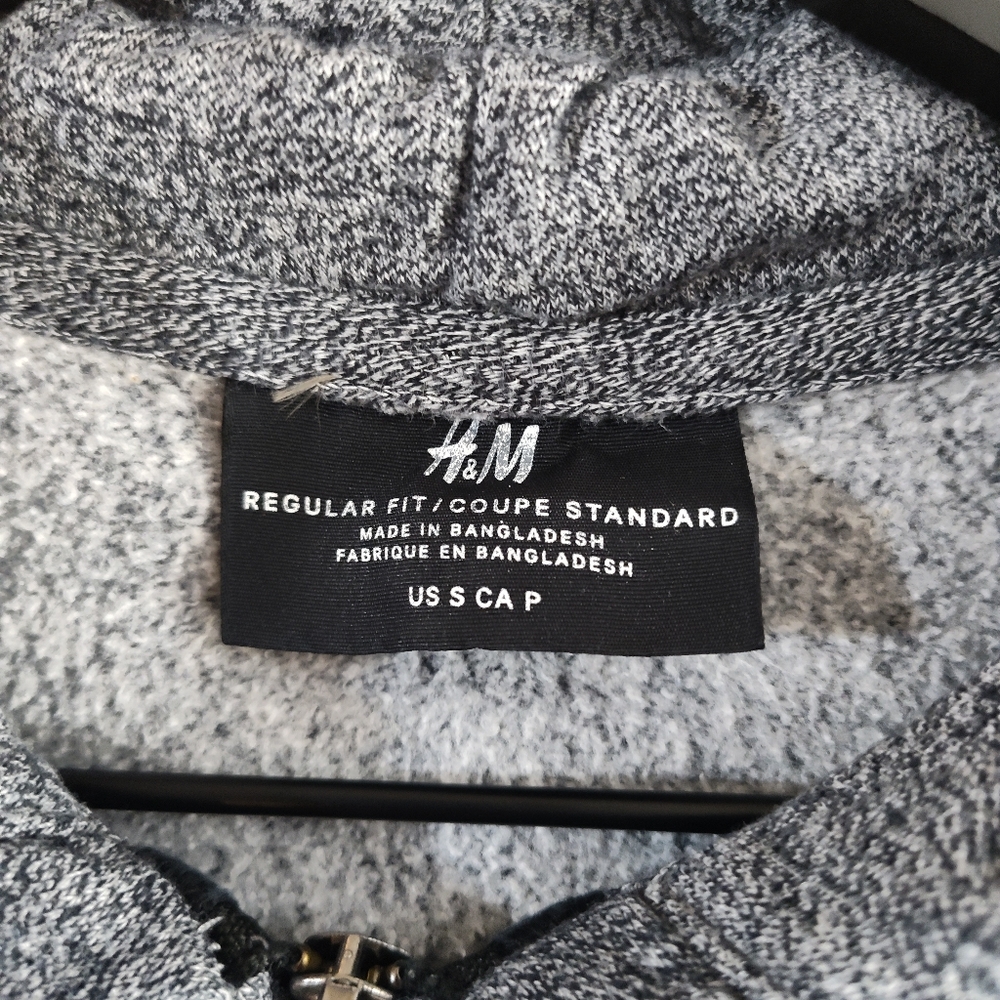 H&M Men's Full Zip Sweatshirt Hoodie Size Small - Picture 7 of 7